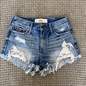 Hollister High Waisted Denim Shorts